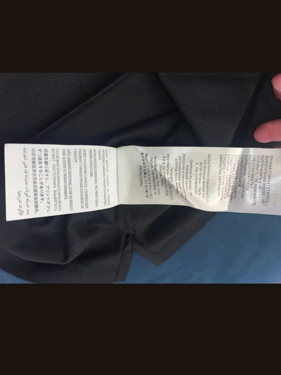 Gucci Men’s Navy Polo with White Stripes - Picture 7 of 7